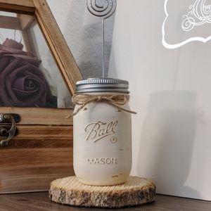 Ball Mason Jar Picture Note Holder